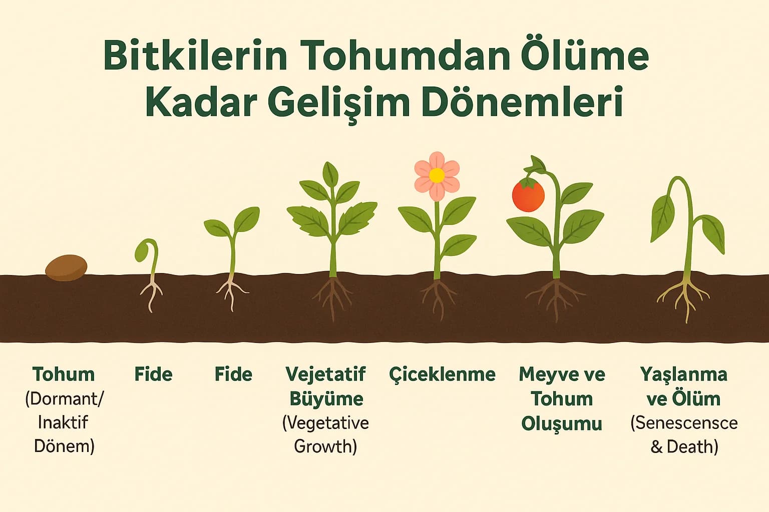 Bitkilerin Yaşam Döngüleri
